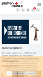 Mobile Screenshot of platten-heinze.de